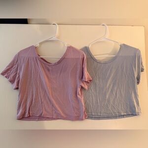Lot of 2 American Eagle Outfitters Soft & Sexy Mauve/Purple Tee